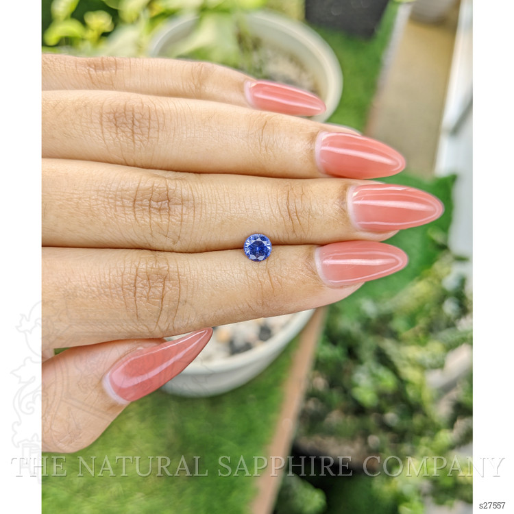 0.68 Ct. Blue Sapphire from Ceylon (Sri Lanka)