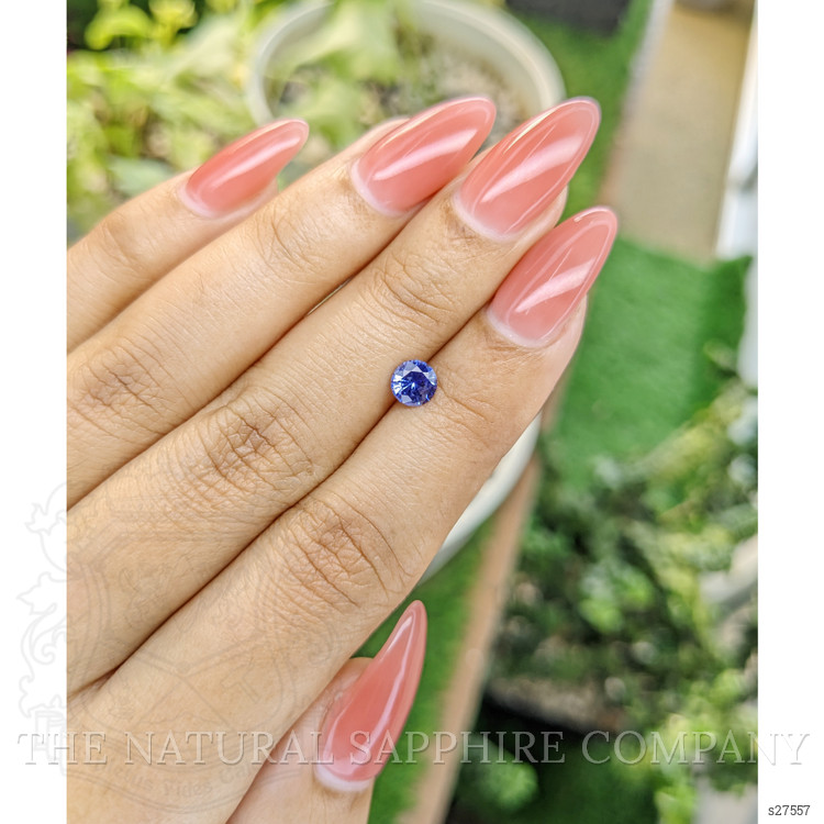 0.68 Ct. Blue Sapphire from Ceylon (Sri Lanka)