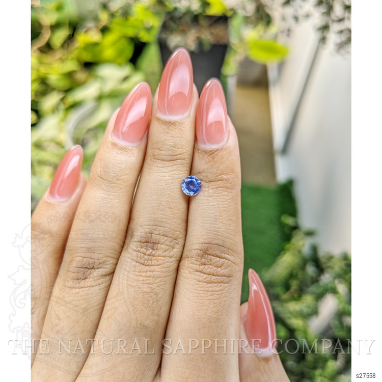 0.73 Ct. Blue Sapphire from Ceylon (Sri Lanka)