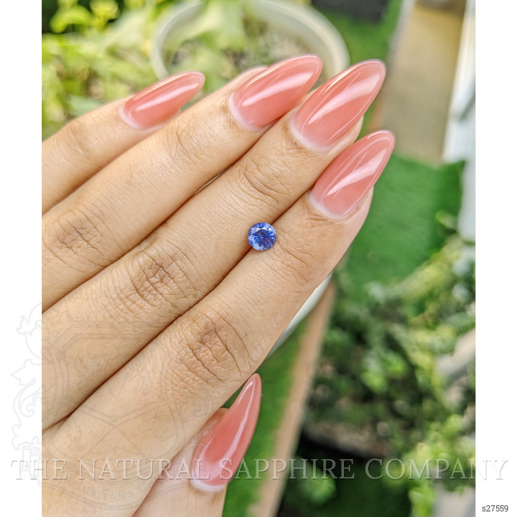 0.64 Ct. Blue Sapphire from Ceylon (Sri Lanka)