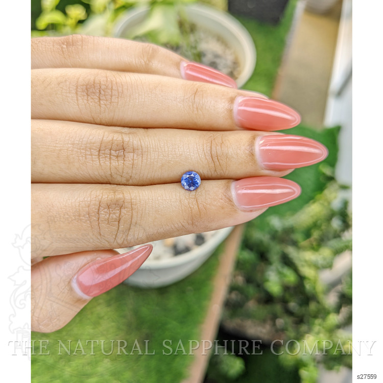 0.64 Ct. Blue Sapphire from Ceylon (Sri Lanka)