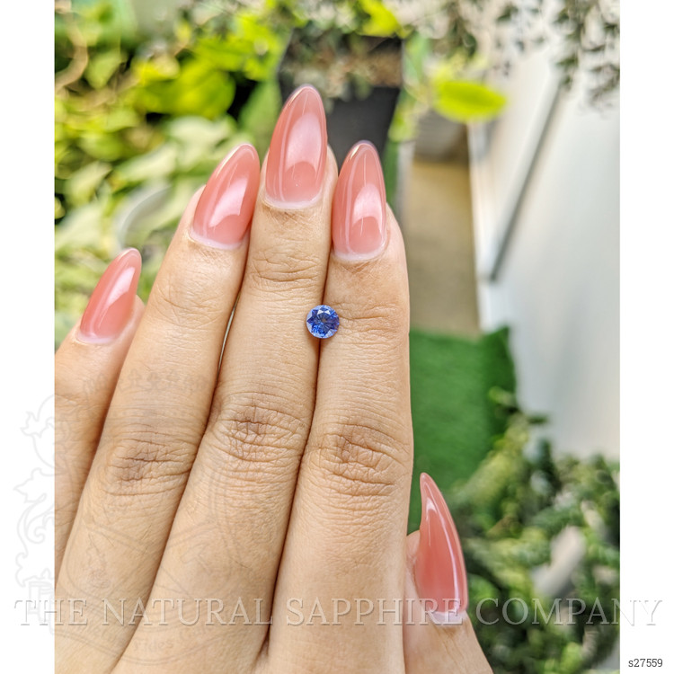 0.64 Ct. Blue Sapphire from Ceylon (Sri Lanka)