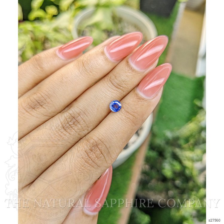 0.54 Ct. Blue Sapphire from Ceylon (Sri Lanka)