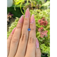 0.71 Ct. Blue Sapphire from Ceylon (Sri Lanka) Life Style