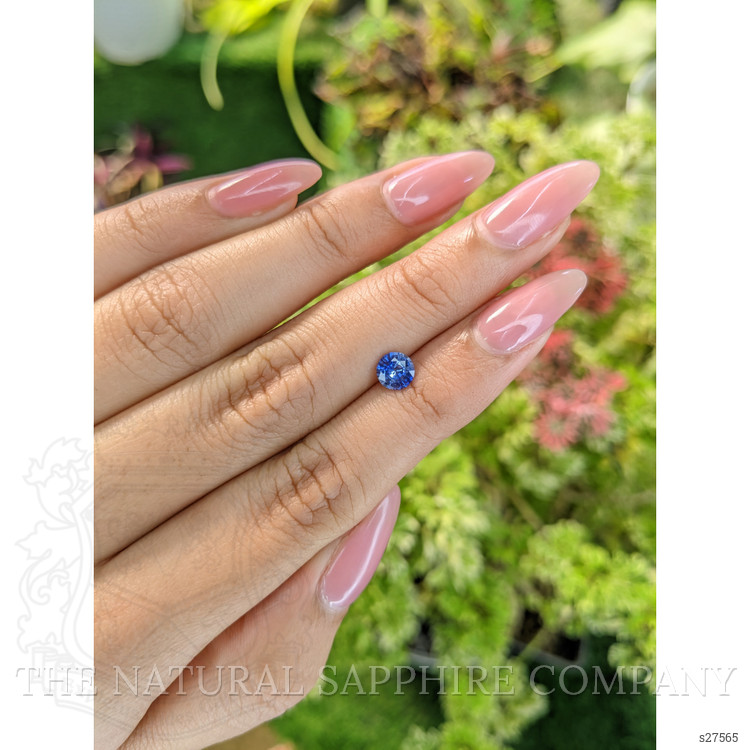 0.71 Ct. Blue Sapphire from Ceylon (Sri Lanka)