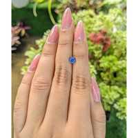 0.83 Ct. Blue Sapphire from Ceylon (Sri Lanka) Life Style