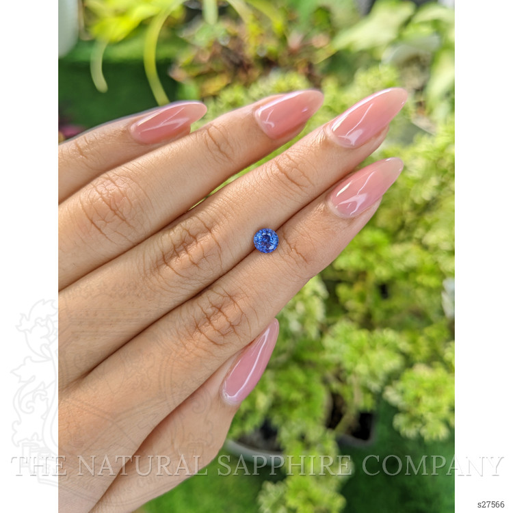 0.83 Ct. Blue Sapphire from Ceylon (Sri Lanka)