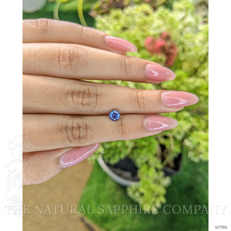 0.83 Ct. Blue Sapphire from Ceylon (Sri Lanka)