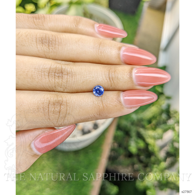 0.79 Ct. Blue Sapphire from Ceylon (Sri Lanka)