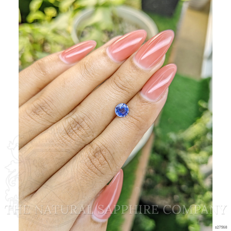 0.80 Ct. Blue Sapphire from Ceylon (Sri Lanka)