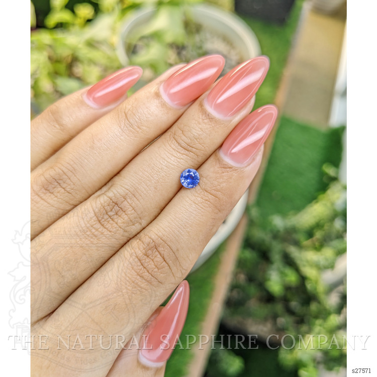 0.54 Ct. Blue Sapphire from Ceylon (Sri Lanka)