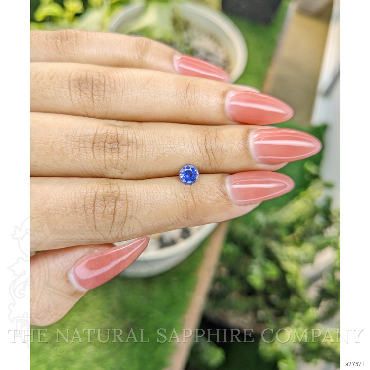 0.54 Ct. Blue Sapphire from Ceylon (Sri Lanka)