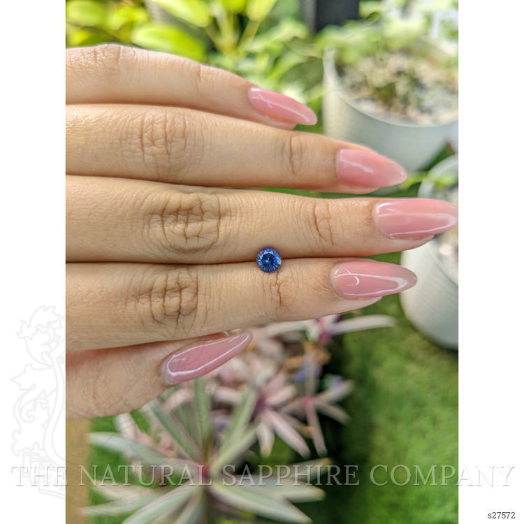 0.67 Ct. Blue Sapphire from Ceylon (Sri Lanka)