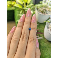 0.67 Ct. Blue Sapphire from Ceylon (Sri Lanka) Life Style