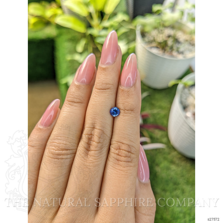 0.67 Ct. Blue Sapphire from Ceylon (Sri Lanka)
