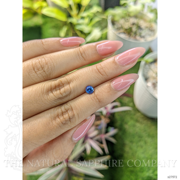 0.67 Ct. Blue Sapphire from Ceylon (Sri Lanka)