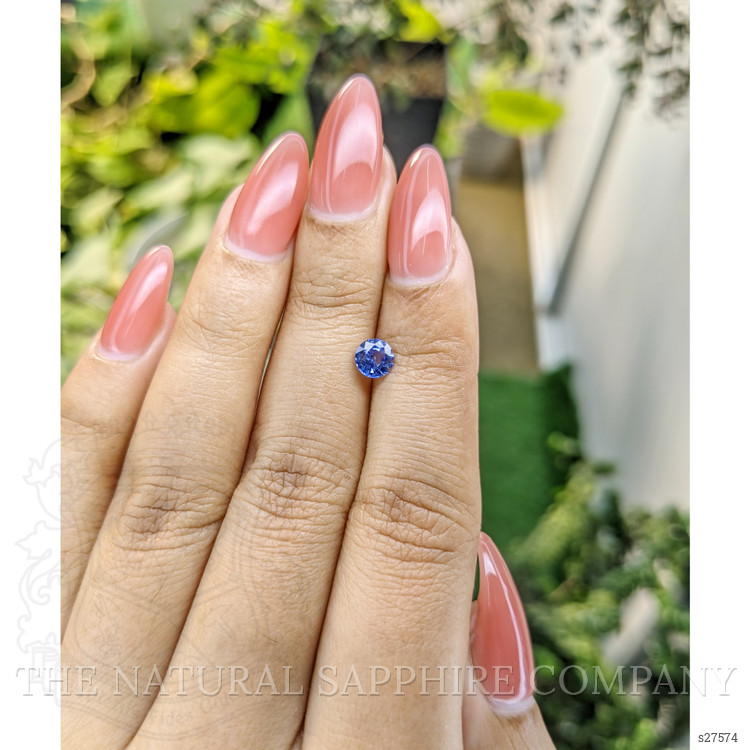 0.62 Ct. Blue Sapphire from Ceylon (Sri Lanka)