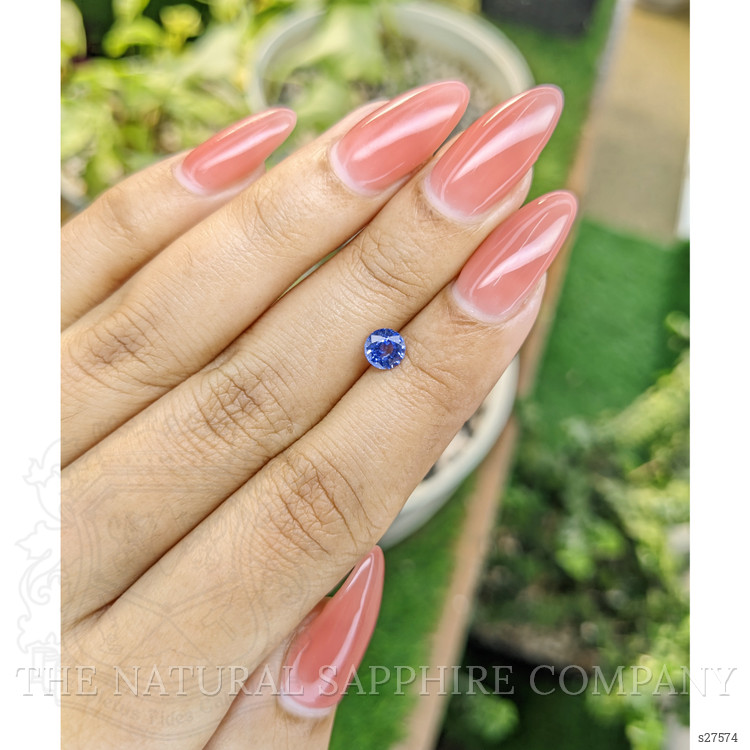 0.62 Ct. Blue Sapphire from Ceylon (Sri Lanka)