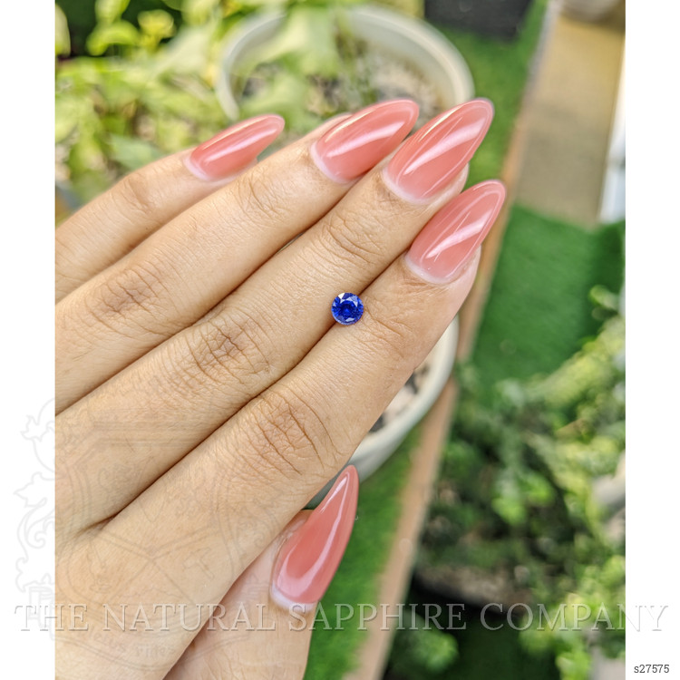 0.59 Ct. Blue Sapphire from Ceylon (Sri Lanka)