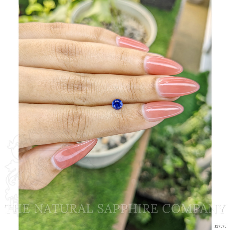 0.59 Ct. Blue Sapphire from Ceylon (Sri Lanka)