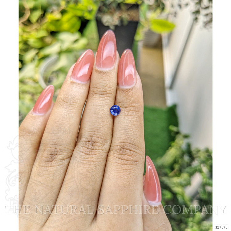 0.59 Ct. Blue Sapphire from Ceylon (Sri Lanka)