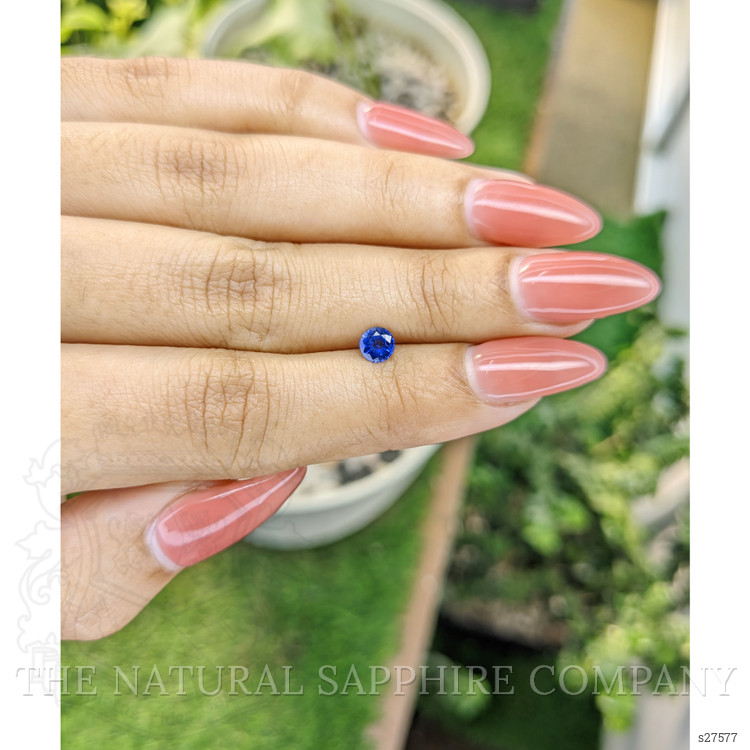 0.47 Ct. Blue Sapphire from Ceylon (Sri Lanka)