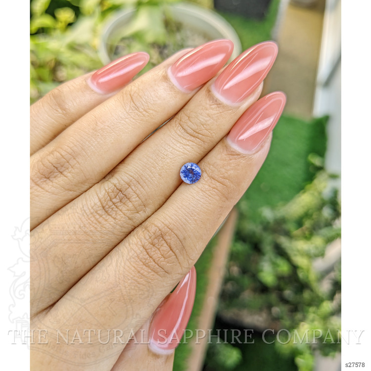 0.77 Ct. Blue Sapphire from Ceylon (Sri Lanka)