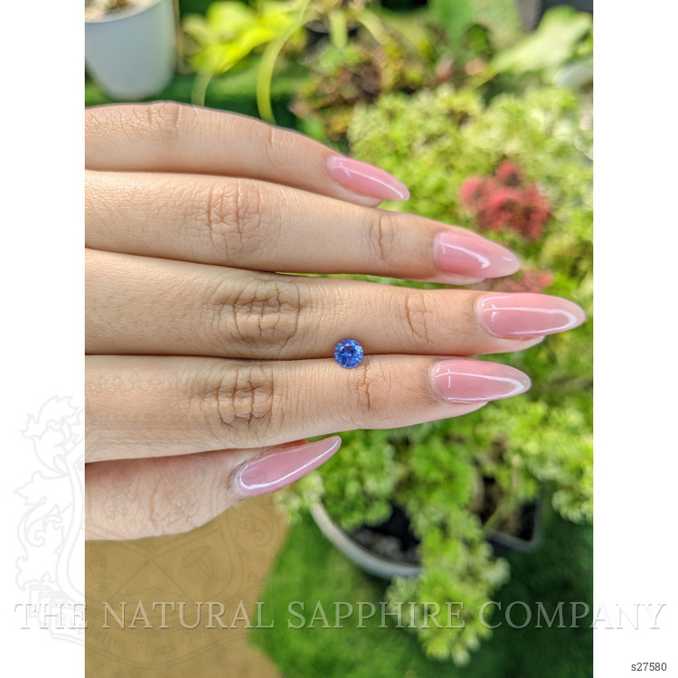 0.65 Ct. Blue Sapphire from Ceylon (Sri Lanka)