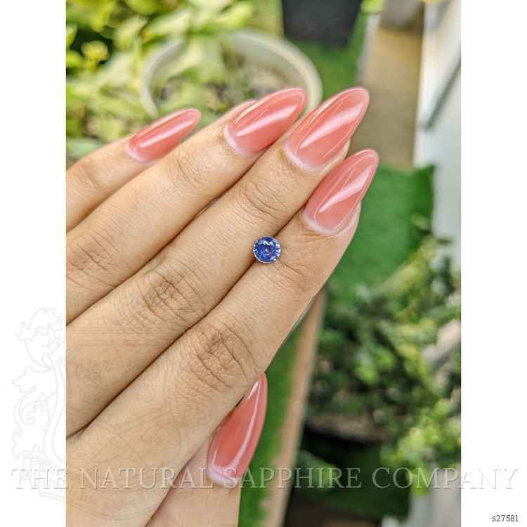 0.69 Ct. Blue Sapphire from Ceylon (Sri Lanka)
