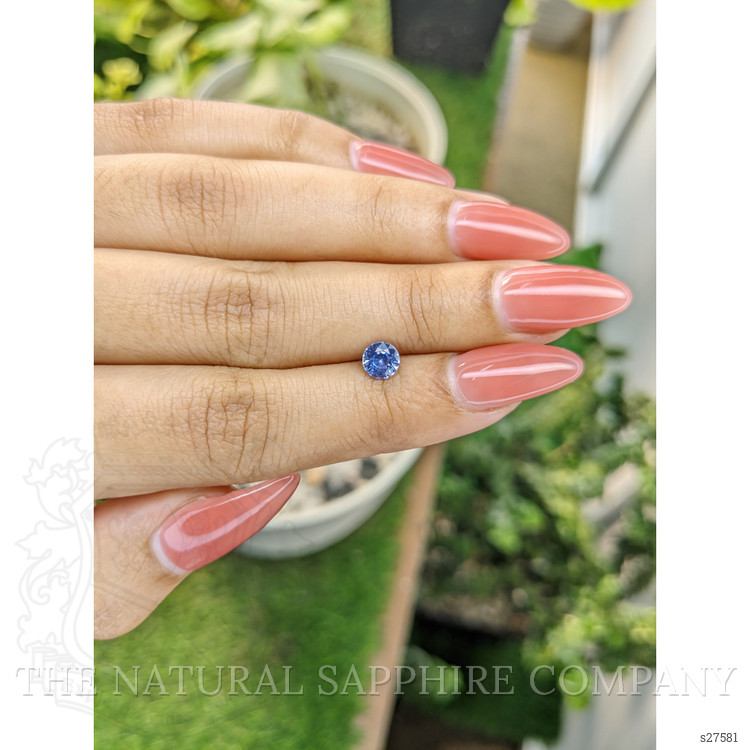 0.69 Ct. Blue Sapphire from Ceylon (Sri Lanka)