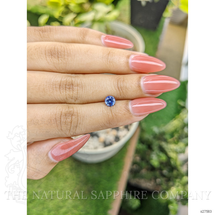0.70 Ct. Blue Sapphire from Ceylon (Sri Lanka)