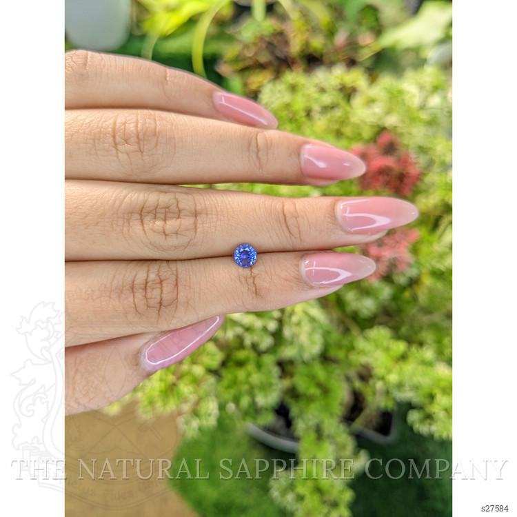 0.64 Ct. Blue Sapphire from Ceylon (Sri Lanka)