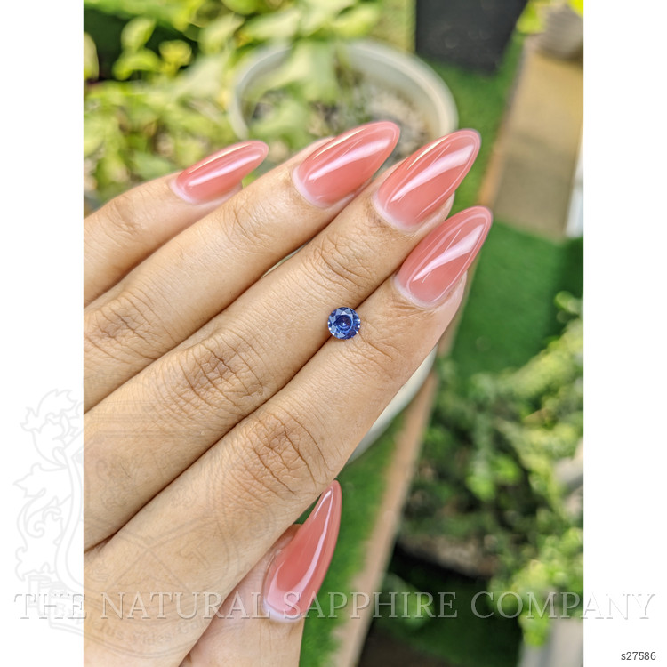 0.54 Ct. Blue Sapphire from Ceylon (Sri Lanka)