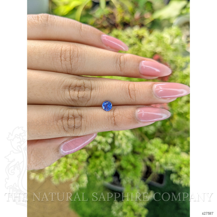 0.58 Ct. Blue Sapphire from Ceylon (Sri Lanka)