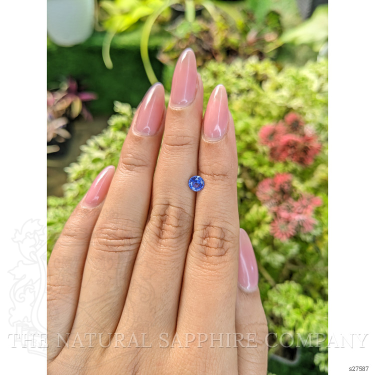 0.58 Ct. Blue Sapphire from Ceylon (Sri Lanka)