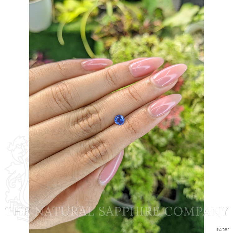 0.58 Ct. Blue Sapphire from Ceylon (Sri Lanka)
