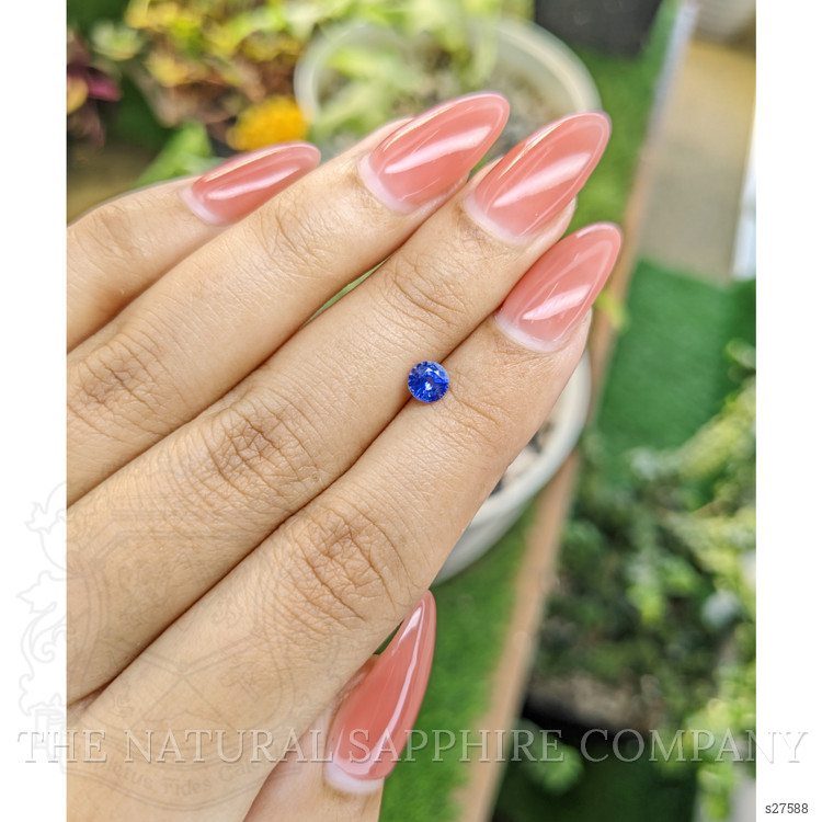 0.48 Ct. Blue Sapphire from Ceylon (Sri Lanka)