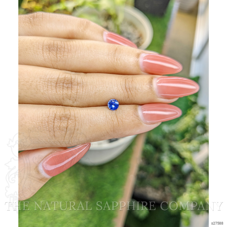 0.48 Ct. Blue Sapphire from Ceylon (Sri Lanka)