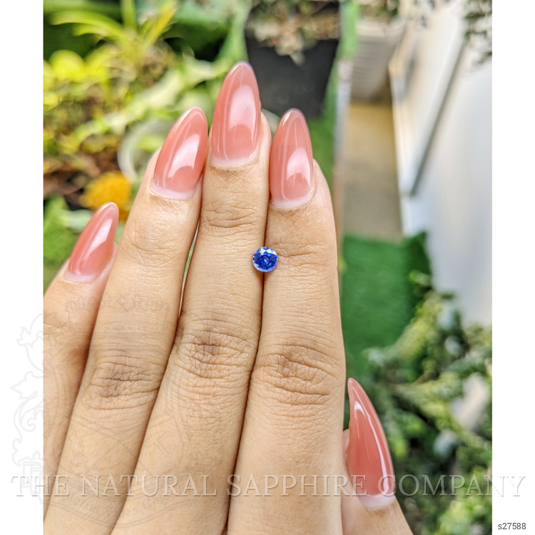 0.48 Ct. Blue Sapphire from Ceylon (Sri Lanka)