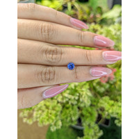 0.67 Ct. Blue Sapphire from Ceylon (Sri Lanka) Life Style