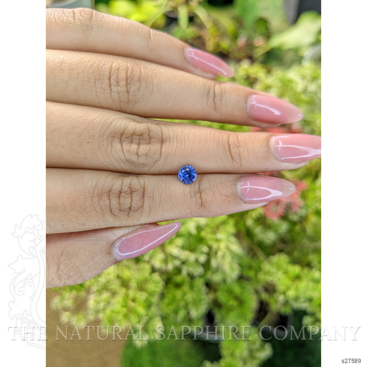 0.67 Ct. Blue Sapphire from Ceylon (Sri Lanka)