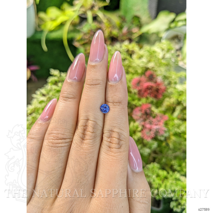 0.67 Ct. Blue Sapphire from Ceylon (Sri Lanka)