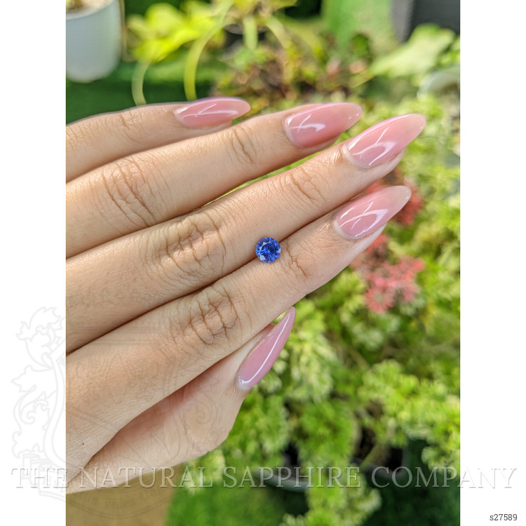 0.67 Ct. Blue Sapphire from Ceylon (Sri Lanka)