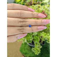 0.64 Ct. Blue Sapphire from Ceylon (Sri Lanka) Life Style