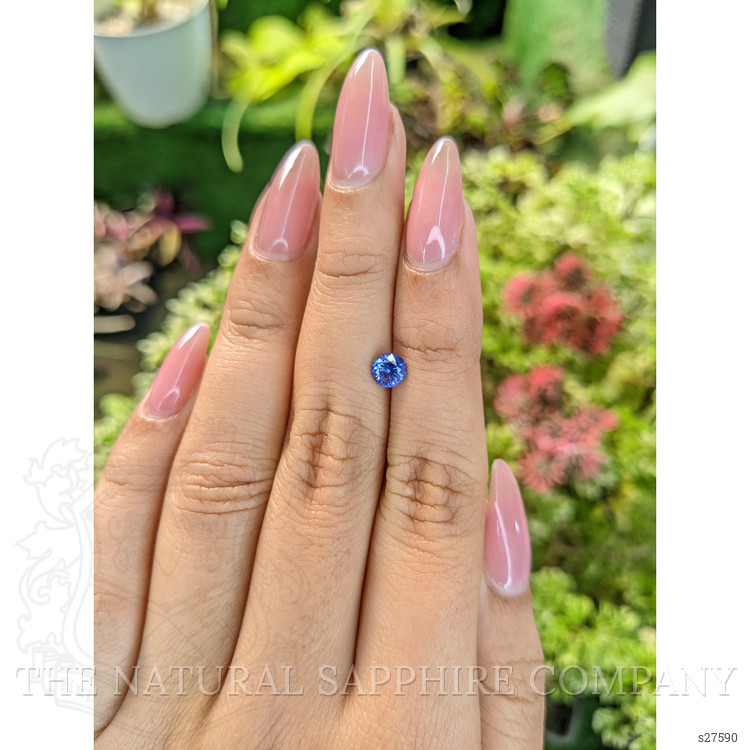 0.64 Ct. Blue Sapphire from Ceylon (Sri Lanka)