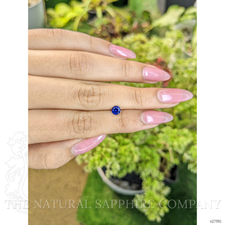 0.55 Ct. Blue Sapphire from Ceylon (Sri Lanka)