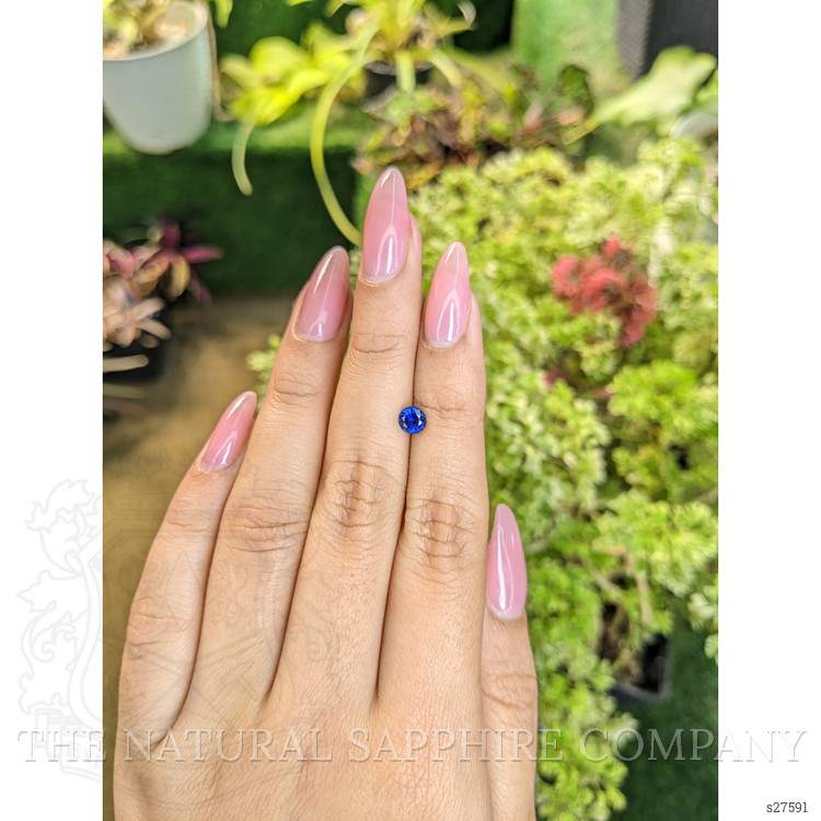 0.55 Ct. Blue Sapphire from Ceylon (Sri Lanka)