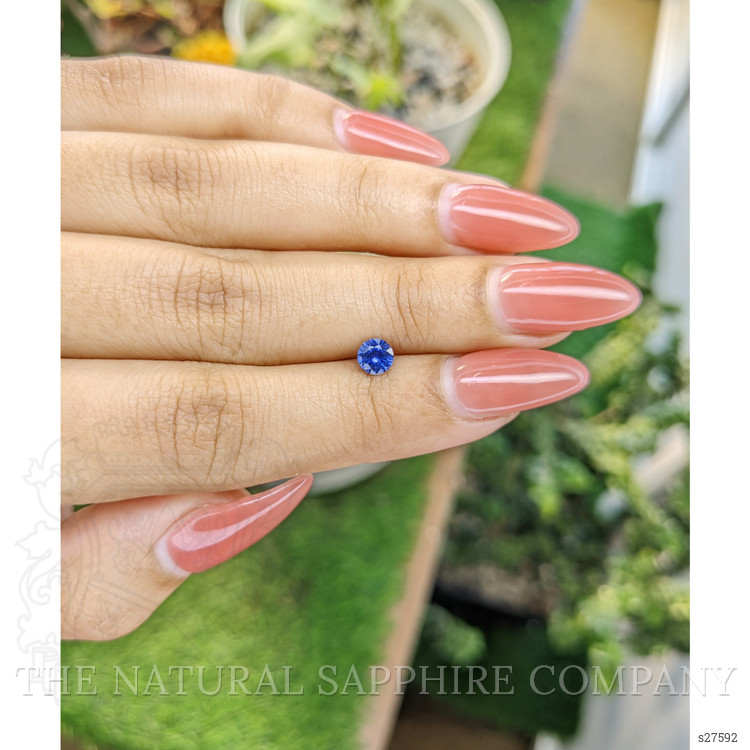 0.46 Ct. Blue Sapphire from Ceylon (Sri Lanka)