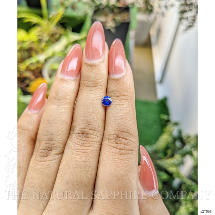 0.48 Ct. Blue Sapphire from Ceylon (Sri Lanka)