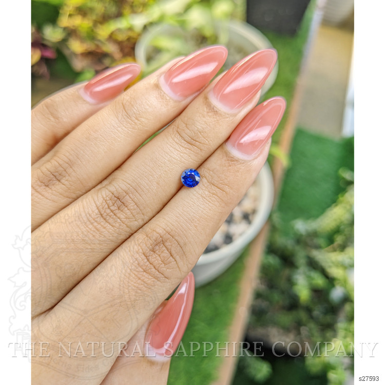 0.48 Ct. Blue Sapphire from Ceylon (Sri Lanka)